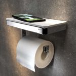 Χαρτοθήκη με Εταζέρα 21x10,8 εκ. FRAME GEESA CHR/Λευκό Ματ - Image 2