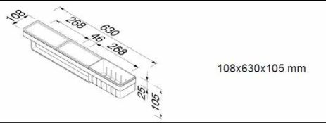 Εταζέρα 63x10,8 εκ. με Μπουκαλοθήκη & Πετσετοκρεμάστρα FRAME GEESA Χρωμέ/Λευκό Ματ - Image 3