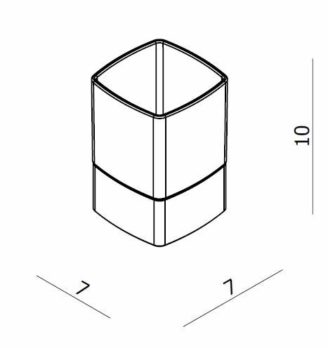 Ποτηροθήκη Επικαθήμενη LANGBERGER Χρωμέ - Image 3