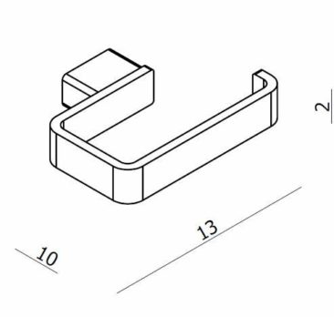 Χαρτοθήκη Χωρίς Κάλυμμα LANGBERGER Μαύρο Ματ - Image 2