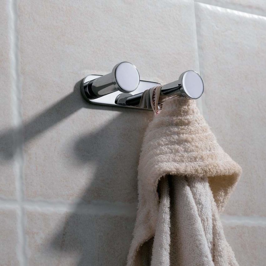 Κρεμάστρα 2 Αγκίστρων LANGBERGER Χρωμέ - Image 2