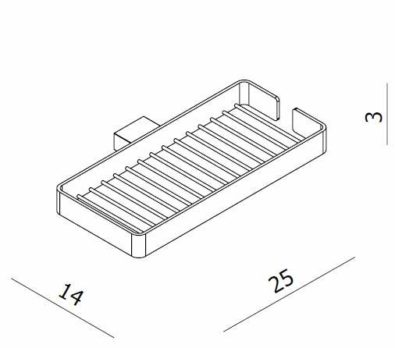 Σαπουνοσπογγοθήκη LANGBERGER Χρωμέ - Image 3