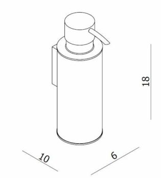 Διανομέας Επίτοιχος 250ml LANGBERGER Χρωμέ - Image 2