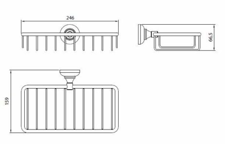Σπογγοθήκη-Μπουκαλοθήκη VICTORIA PERFORMA Χρωμέ - Image 2