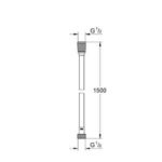 Grohe Silverflex Σπιράλ 1,5m 28364001 - Image 2