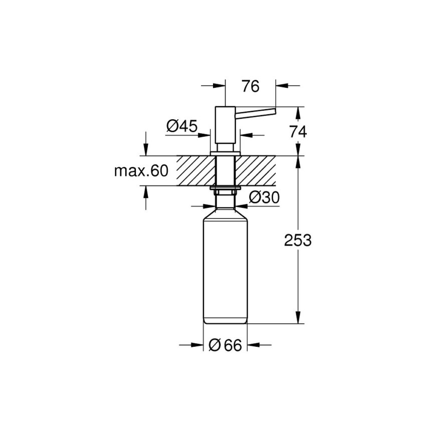 Grohe Cosmopolitan Dispenser κουζίνας 40535000 Χρωμέ - Image 2