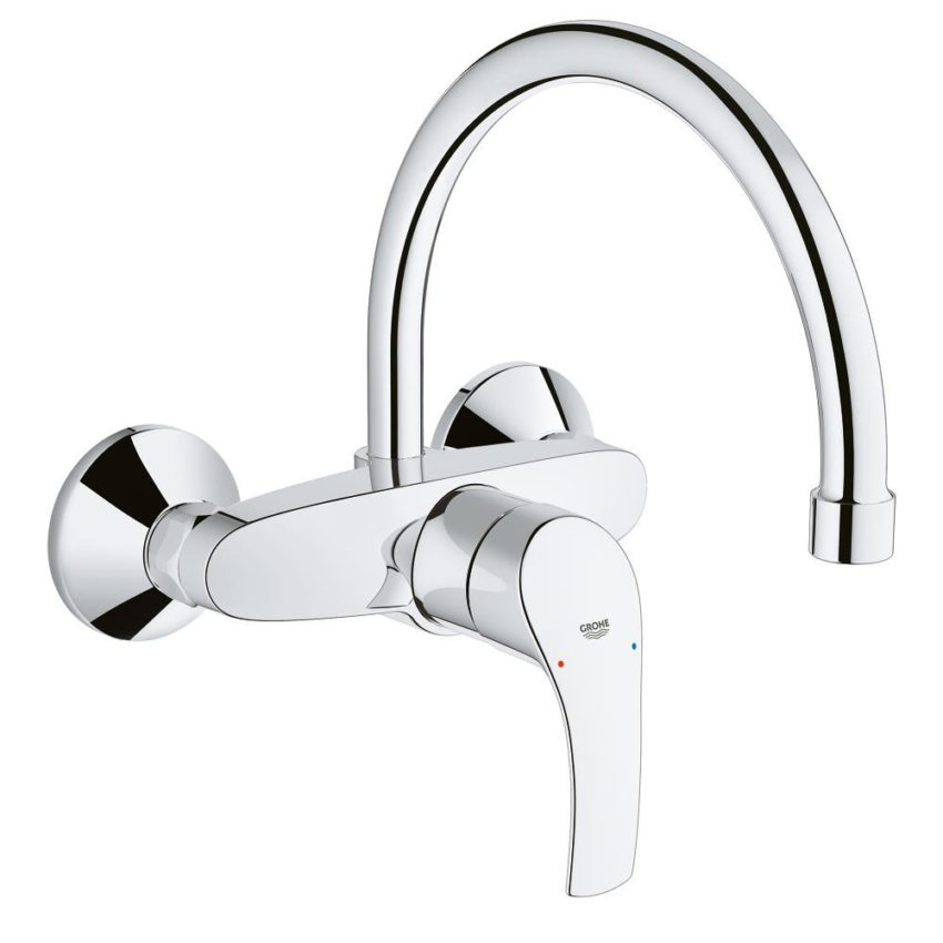 32482002 Grohe Eurosmart Μπαταρία Νεροχύτη Τοίχου 32482003 - Image 1