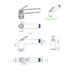 Εντοιχιζόμενη Παροχή Με Ντουζάκι Για Μπιντέ Flush1 E136004-100 - Image 5