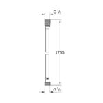Σπιράλ Grohe Silverflex Twistfree 1,75μ. - Image 2