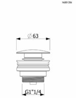 Βαλβίδα Νιπτήρα Clic-Clac VICARIO Natural Brass - Image 2