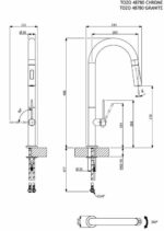 Μπαταρία Νεροχύτη TOZO Brushed Χρυσό - Image 3