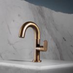 Μπαταρία Νιπτήρα SLIM VICARIO Natural Brass