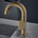 Μπαταρία Νιπτήρα SLIM VICARIO Natural Brass - Image 3