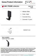 Άγκιστρο Μονό FRAME GEESA Μαύρο Ματ - Image 3