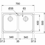 Νεροχύτης LOGICA LOΧ620 860Χ500 Inox 3 1 / 2'' Λείο Σετ Inox - Image 2