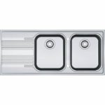Νεροχύτης SMART 621 - 86 ΡΔ 1160Χ500ΜΜ Λείο Σετ Inox