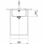 Ανοξείδωτος Υποκαθήμενος Νεροχύτης MYTHOS MYX110 - 45 Σετ - Image 3