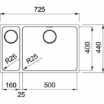 Ανοξείδωτος Υποκαθήμενος Νεροχύτης MYTHOS MYX160 - 50 - 16 (Μικρό Μπολ Αριστερά) Σετ - Image 2