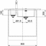 Ανοξείδωτος Υποκαθήμενος Νεροχύτης MYTHOS MYX160 - 50 - 16 (Μικρό Μπολ Δεξιά) Σετ - Image 3