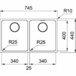 Ανοξείδωτος Υποκαθήμενος Νεροχύτης MYTHOS MYX120 - 34 - 34 Σετ - Image 2
