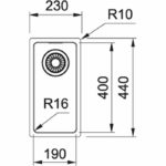 Ανοξείδωτος Υποκαθήμενος / FILOTOP Νεροχύτης MARIS MRX110 - 19 / 210 - 19 Σετ - Image 3