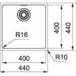 Νεροχύτης Υποκαθήμενος MARIS MRX110 - 40 440Χ440ΜΜ Inox Υποκαθήμενος - Image 2