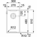 Ανοξείδωτο FLUSHMOUNT / SLIMTOP / UNDERMOUNT Μπολ Νεροχύτη BoxCENTER BWX210 / 110 - 27 Σετ - Image 3