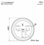 Καθρέφτης BLISS Φ60 LUMINOR - Image 2