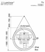 Καθρέφτης FLY Φ60 LUMINOR - Image 2