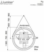 Καθρέφτης FLY Φ80 LUMINOR - Image 2