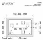 Καθρέφτης FORM 50x70 LUMINOR - Image 2