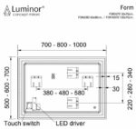 Καθρέφτης FORM 60x80 LUMINOR - Image 2