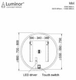 Καθρέφτης IDOL Φ60 LUMINOR - Image 2