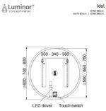 Καθρέφτης IDOL Φ80 LUMINOR - Image 2