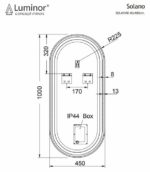 Καθρέφτης SOLANO 45x100 LUMINOR - Image 2
