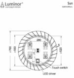 Καθρέφτης SUN Φ70 LUMINOR - Image 2
