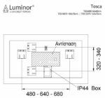 Καθρέφτης TOSCA 60x80 LUMINOR - Image 2