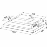 Απορροφητήρας Οροφής New MARIS WH BUILT UNDER 1200CM - Image 2