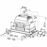 Απορροφητήρας FBI 705 PLUS 305.0599.544 - Image 2