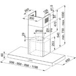 Απορροφητήρας Επιτοίχια Καμινάδα FDF EV8 60XS New WIND II 60 CM Inox - Image 2