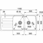 Νεροχύτης ANTEA AZG 621 1160Χ500 Oyster Σετ - Image 2