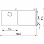 Νεροχύτης New MYTHOS FRAG MTG 611 ΡΑ Πολικό Λευκό Σετ - Image 2