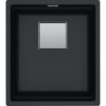 Νεροχύτης FRAG. KUBUS 2 KNG 110 - 37 410X460mm Onyx Υποκαθήμενος Σετ
