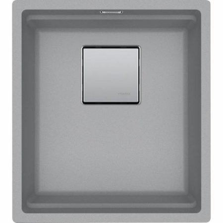 Νεροχύτης FRAG. KUBUS 2 KNG 110 - 37 410X460mm Stone Grey Υποκαθήμενος Σετ