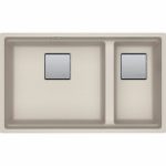 Νεροχύτης FRAG. KUBUS 2 KNG 120 760X460mm Coffee Υποκαθήμενος Σετ
