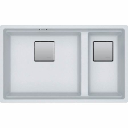 Νεροχύτης FRAG. KUBUS 2 KNG 120 760X460mm Πολικό Λευκό Υποκαθήμενος Σετ