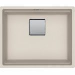 Νεροχύτης FRAG. KUBUS 2 KNG 110 - 52 560X460mm Coffee Υποκαθήμενος Σετ