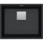 Νεροχύτης FRAG. KUBUS 2 KNG 110 - 52 560X460mm Onyx Υποκαθήμενος Σετ