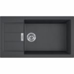 Ένθετος Συνθετικός Νεροχύτης SIRIUS 2 611 - 78XL 780X435MM Carbon Μαύρο Σετ