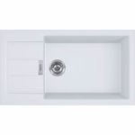 Ένθετος Συνθετικός Νεροχύτης SIRIUS 2 611 - 78XL 780X435MM Πολικό Λευκό Σετ